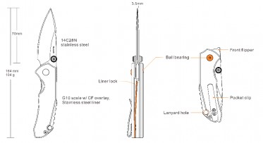 Nôž Ruike P671-CB